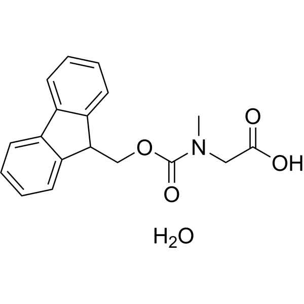 2-((((9H-Fluoren-9-yl)methoxy)carbonyl)(methyl)amino)acetic acid hydrate 212651-47-3